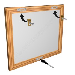 GeckoTeq Anti-Theft System Wooden Frames