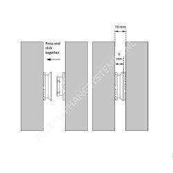 GeckoTeq Click Panel Connector System PVC - Clamp