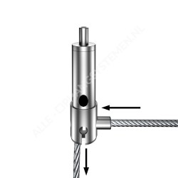 GeckoTeq - Self-locking wire clamp with wire divider - 20kg