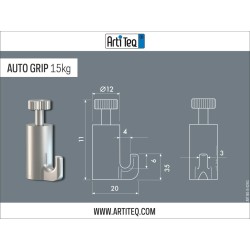Artiteq Self-Locking Ratchet Hook - 15kg